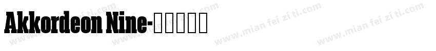 Akkordeon Nine字体转换